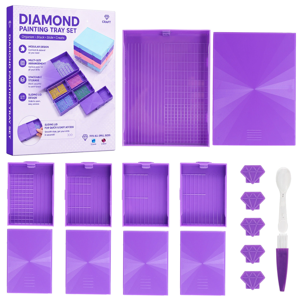 Pink tray set