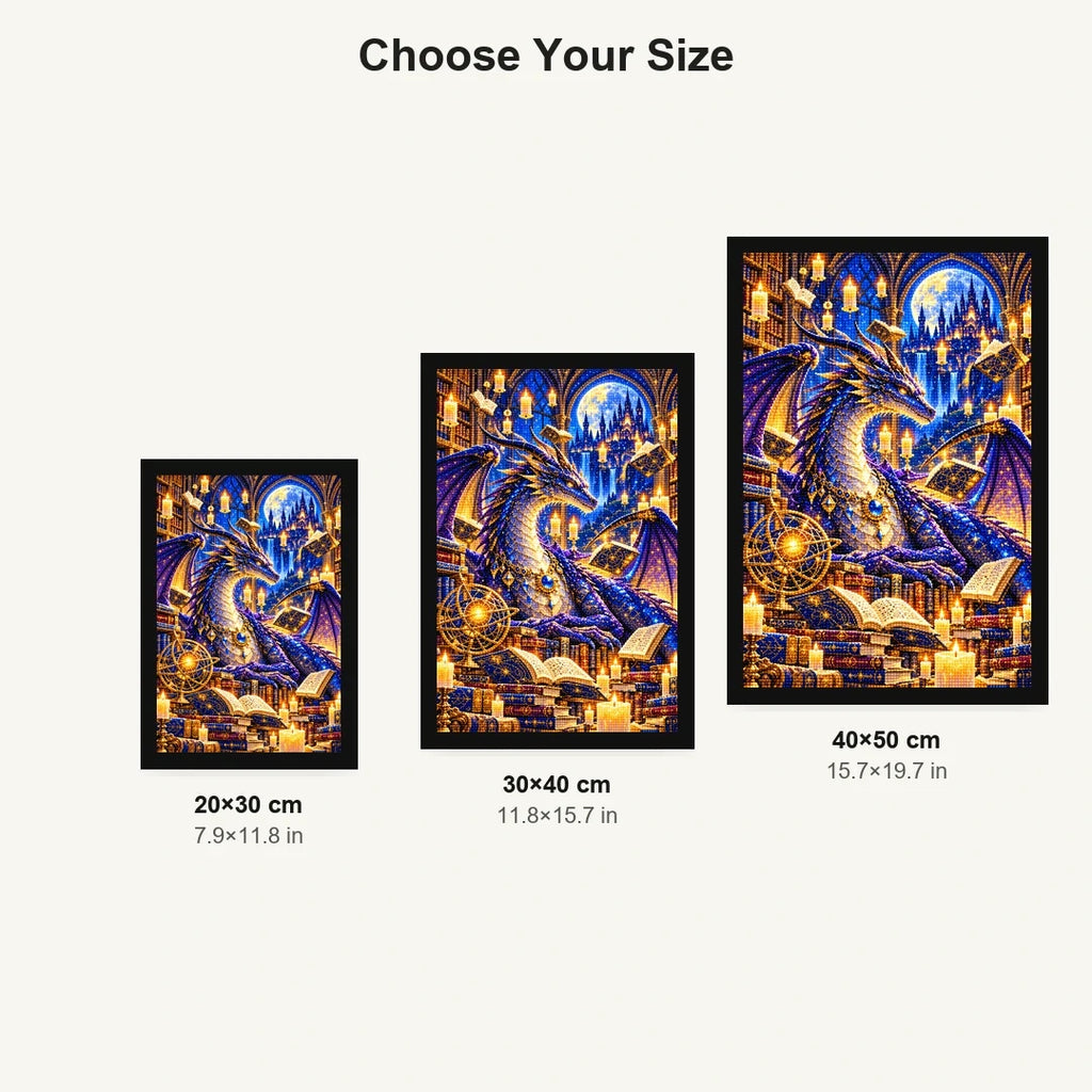 Dragon Library Floating Candles size comparison