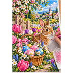 Easter Bunny Tulip Garden — diamond painting process with applicator pen