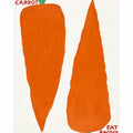 Original artwork for Eat Another Carrot Diamond Painting Kit, showing two orange carrots with the words “Eat Another Carrot”.