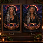 Framed and no-frame Eclipse Veil Oracle designs shown side by side.