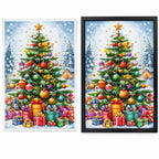 Elegant Christmas Tree Diamond Painting Kit frame comparison