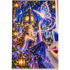 Enchanted Clocktower Butterfly Spirit diamond painting process