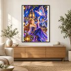 Enchanted Clocktower Butterfly Spirit finished artwork in home décor