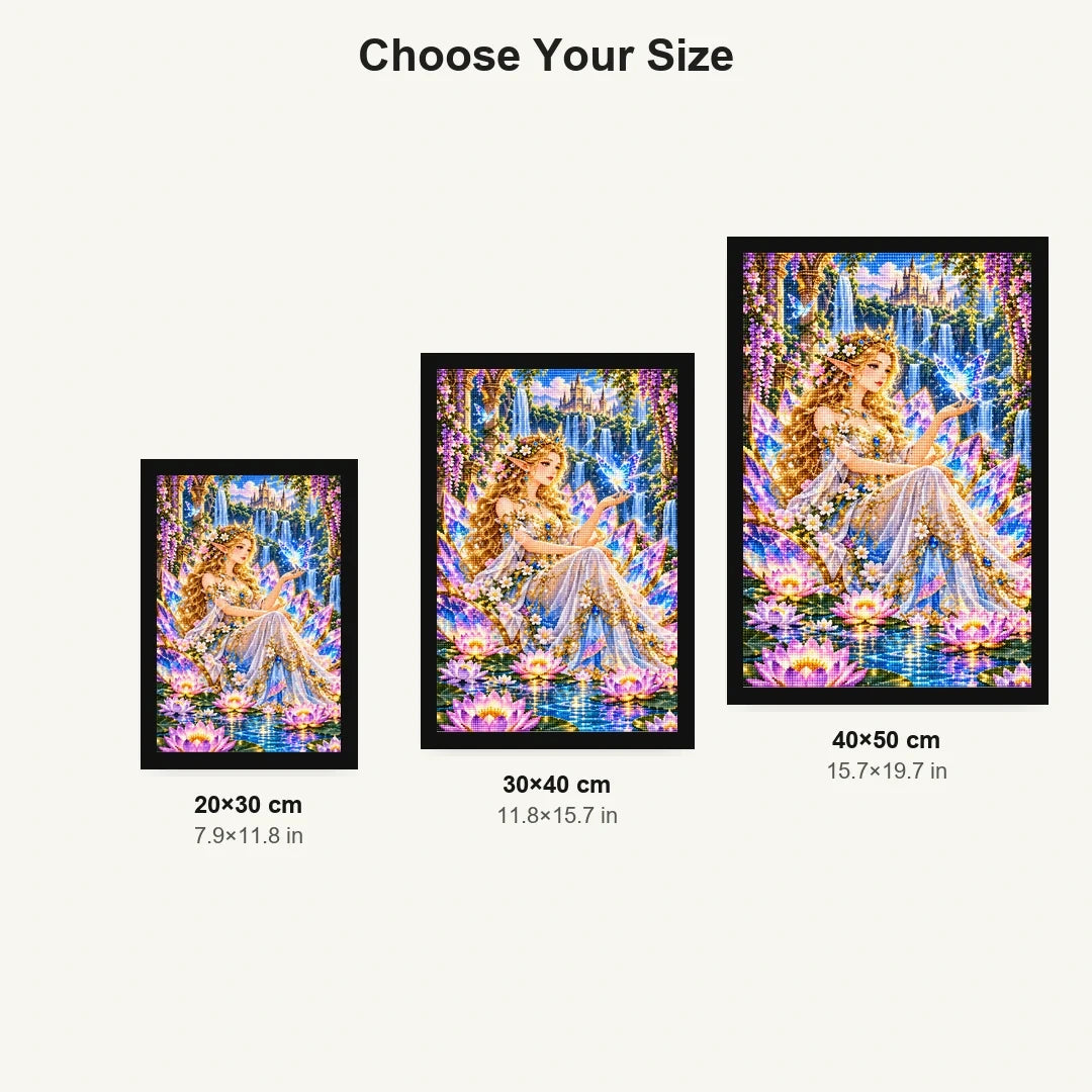 Fairy Queen Water Lily Throne size comparison