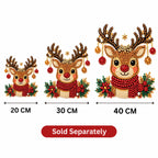 Festive Reindeer Ornament pearl painting kit – size image