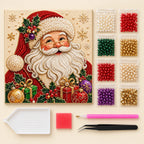 Festive Santa Gifts Pearl Diamond Painting Kit kit image