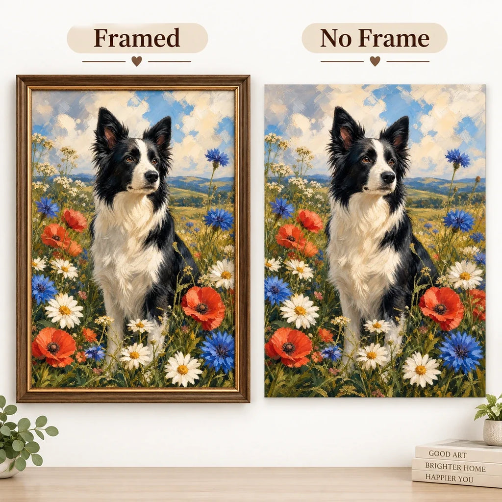 No Frame and Framed comparison