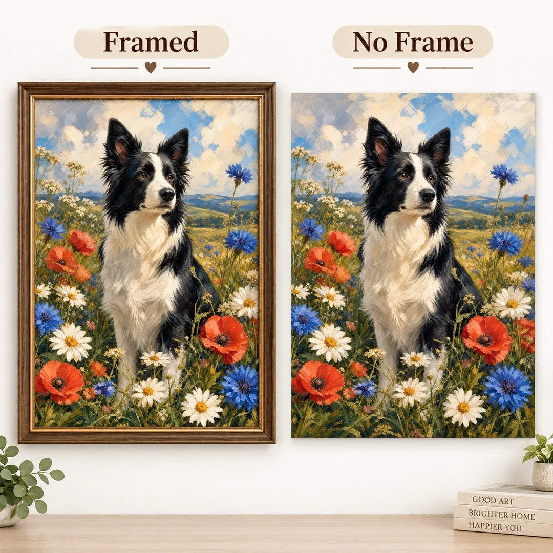 No Frame and Framed comparison