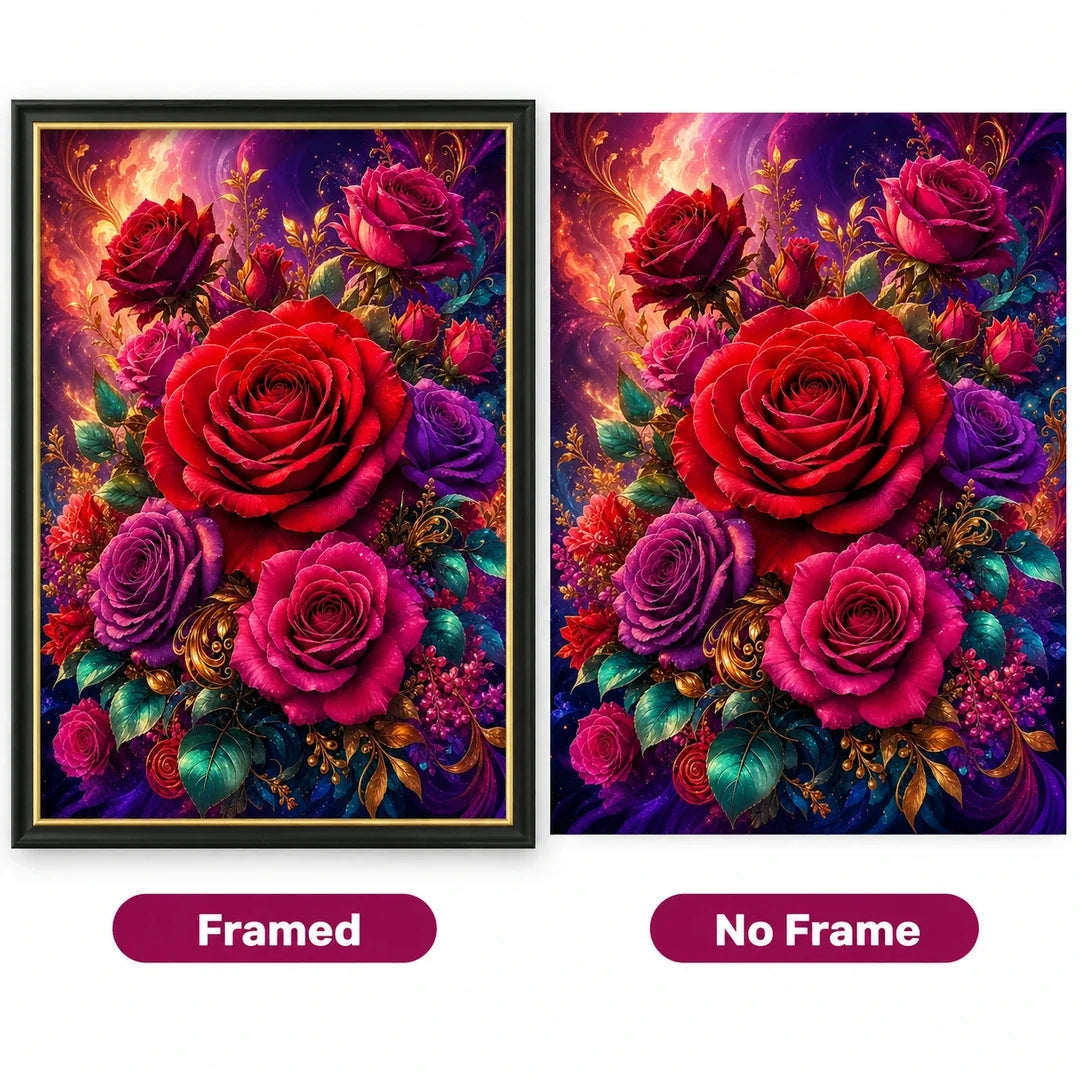 No Frame and Framed comparison