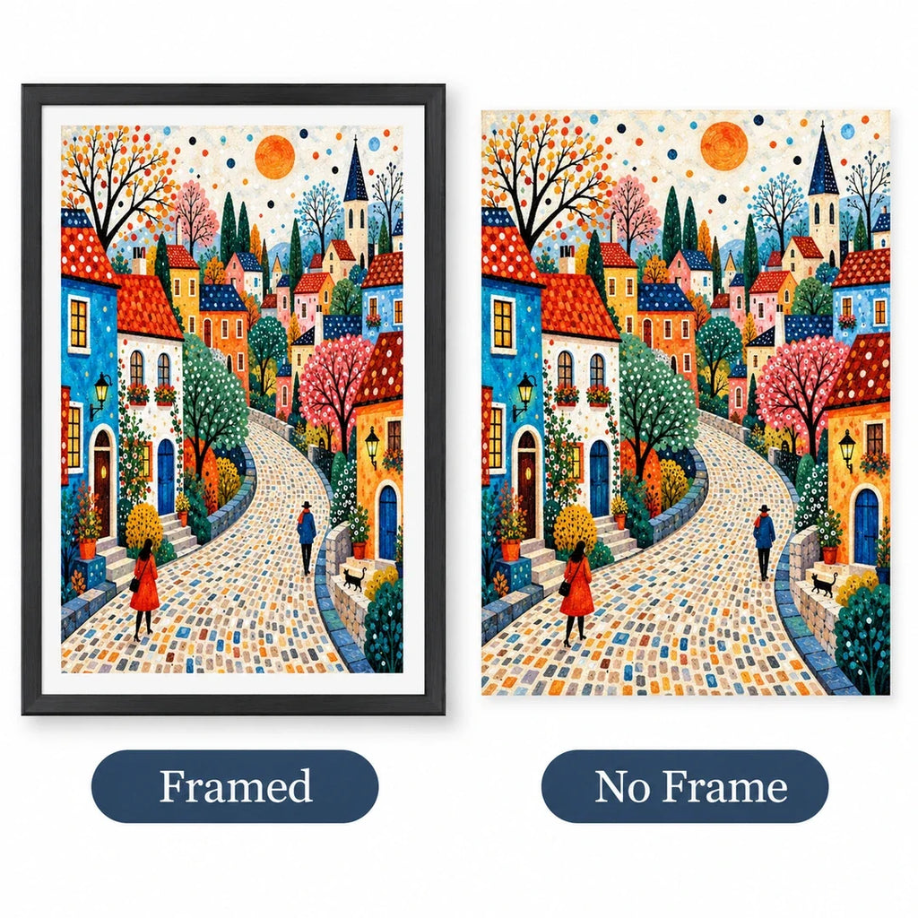No Frame and Framed comparison