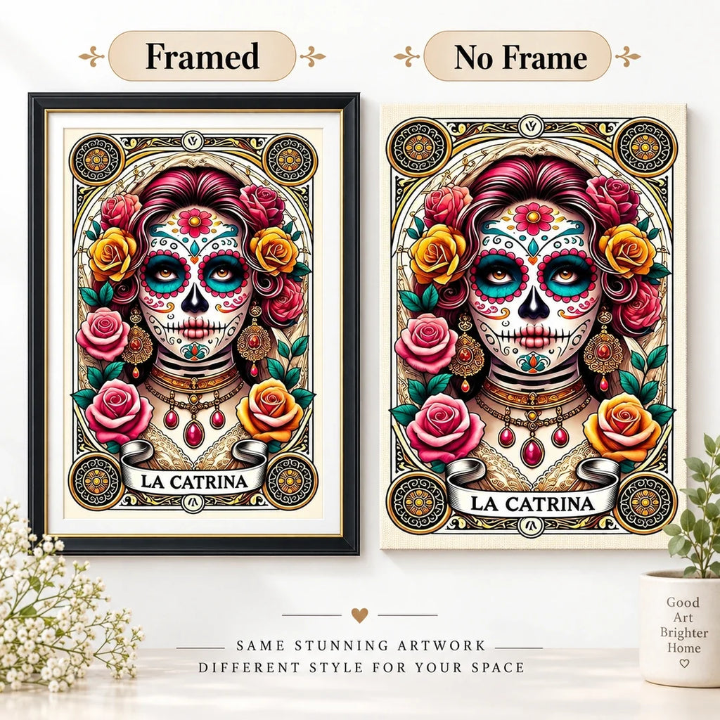 No Frame and Framed comparison