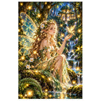 Firefly Fairy Fern Forest original artwork on white