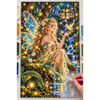 Firefly Fairy Fern Forest diamond painting process