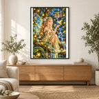Firefly Fairy Fern Forest finished artwork in home décor