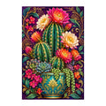 Original white-background artwork of Flowering Cactus Rose Quartz
