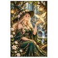 Forest Witch Glowing Moth original artwork on white
