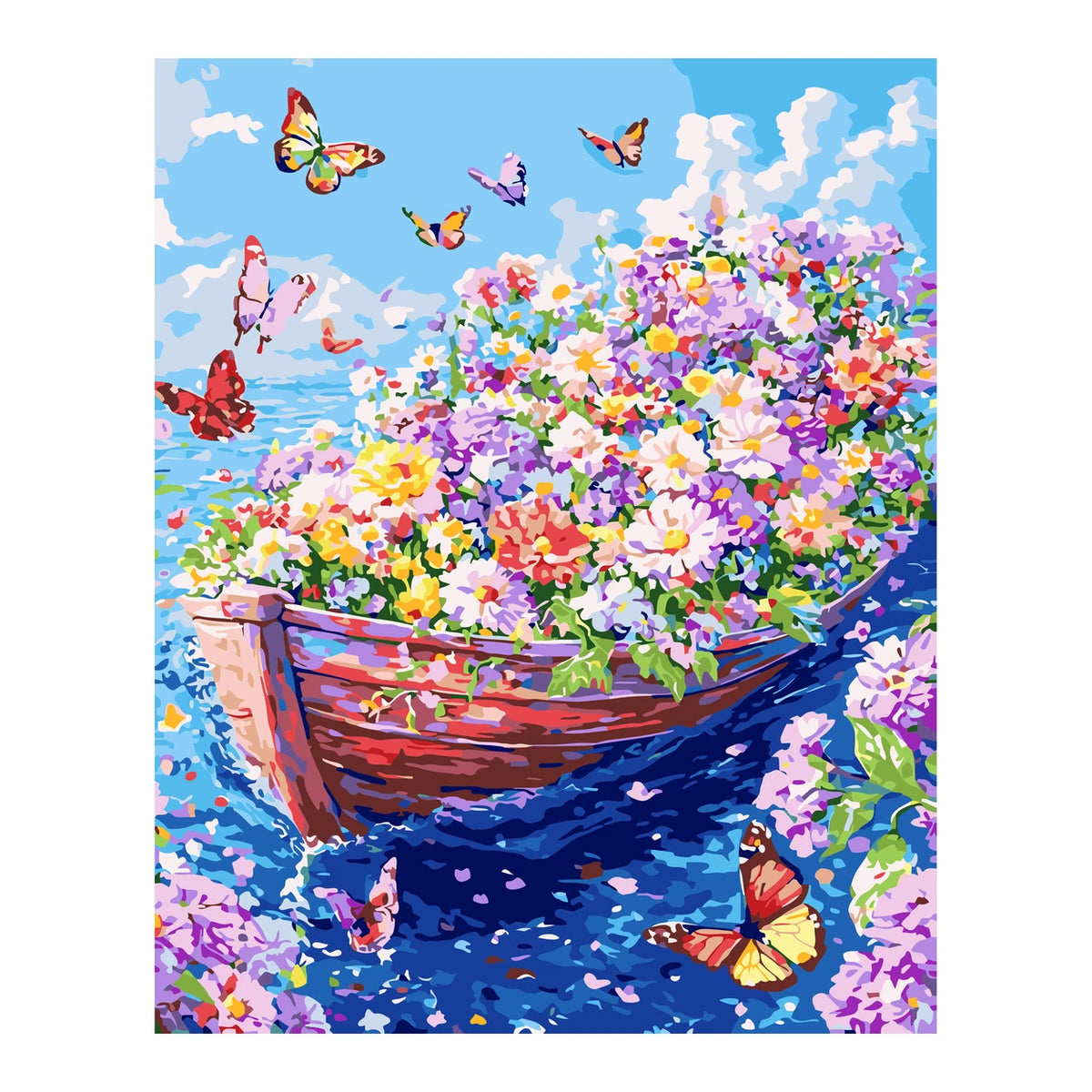 Original artwork showing garden afloat.