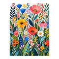 Original artwork showing garden of blooming colors.