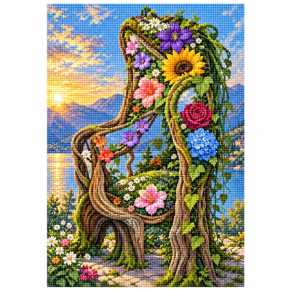 Finished diamond painting for Garden Of Blossoms Arch