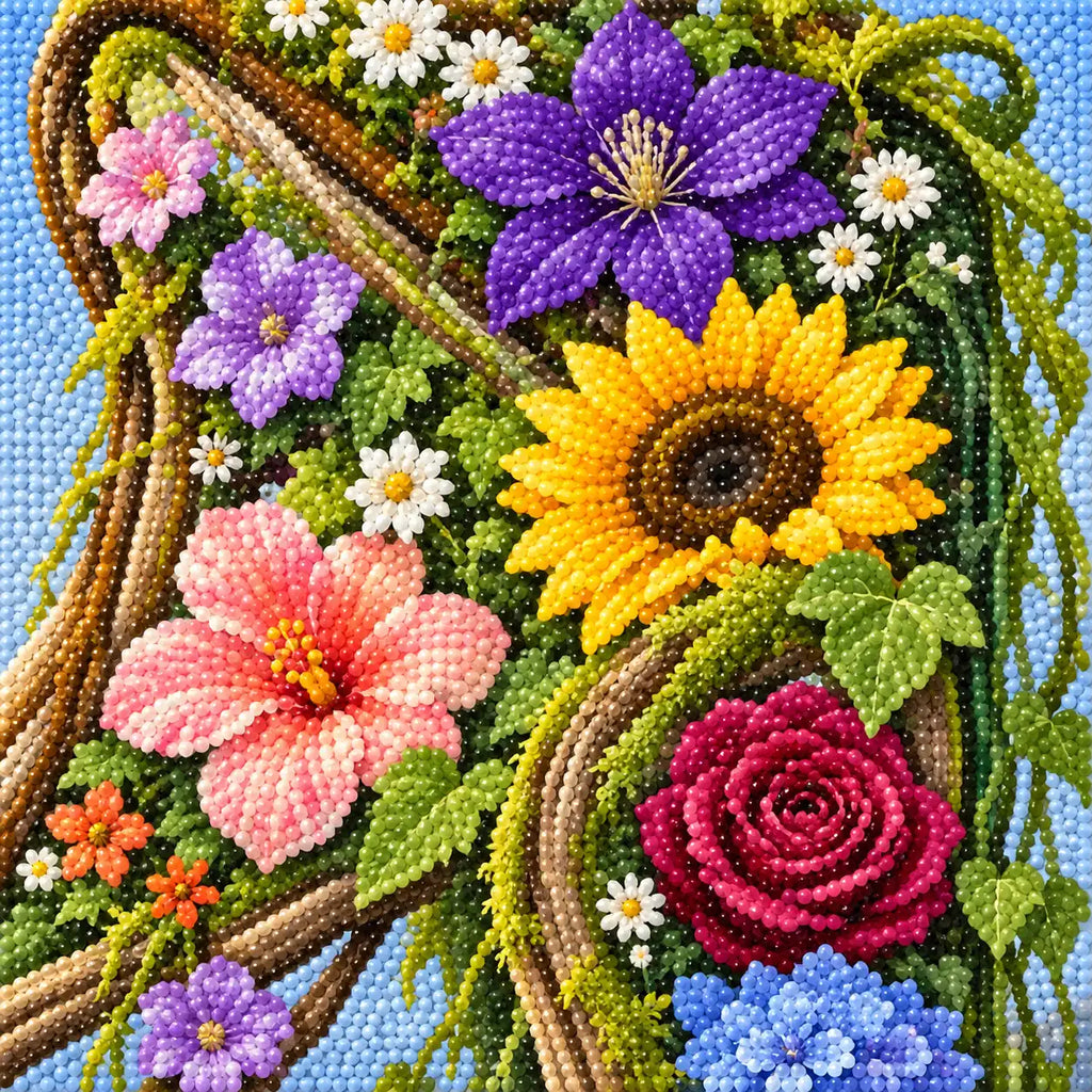 Close-up diamond detail for Garden Of Blossoms Arch