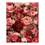 Original artwork showing garden of blushing roses.