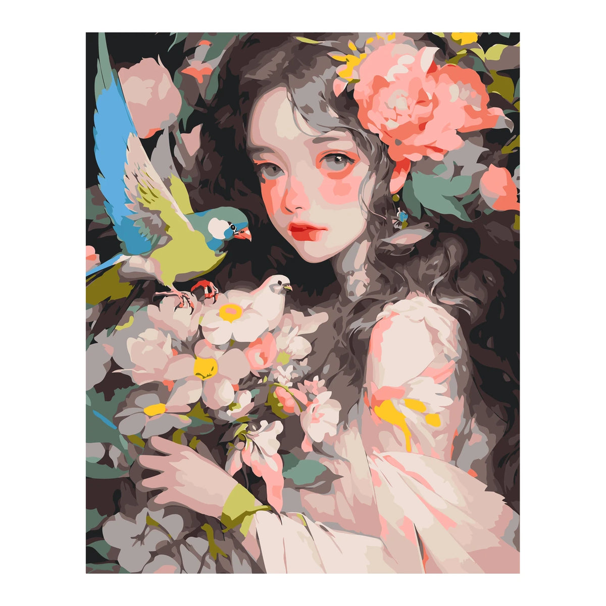 Original artwork showing garden of quiet companions.