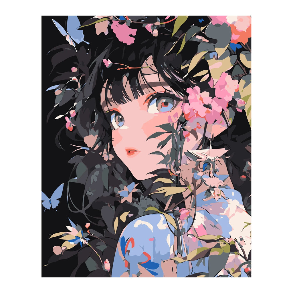 Original artwork showing garden of quiet eyes.