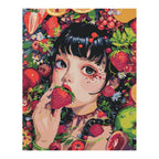 Original artwork showing garden of summer berries.