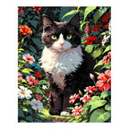 Original artwork for Garden Watcher Diamond Painting Kit
