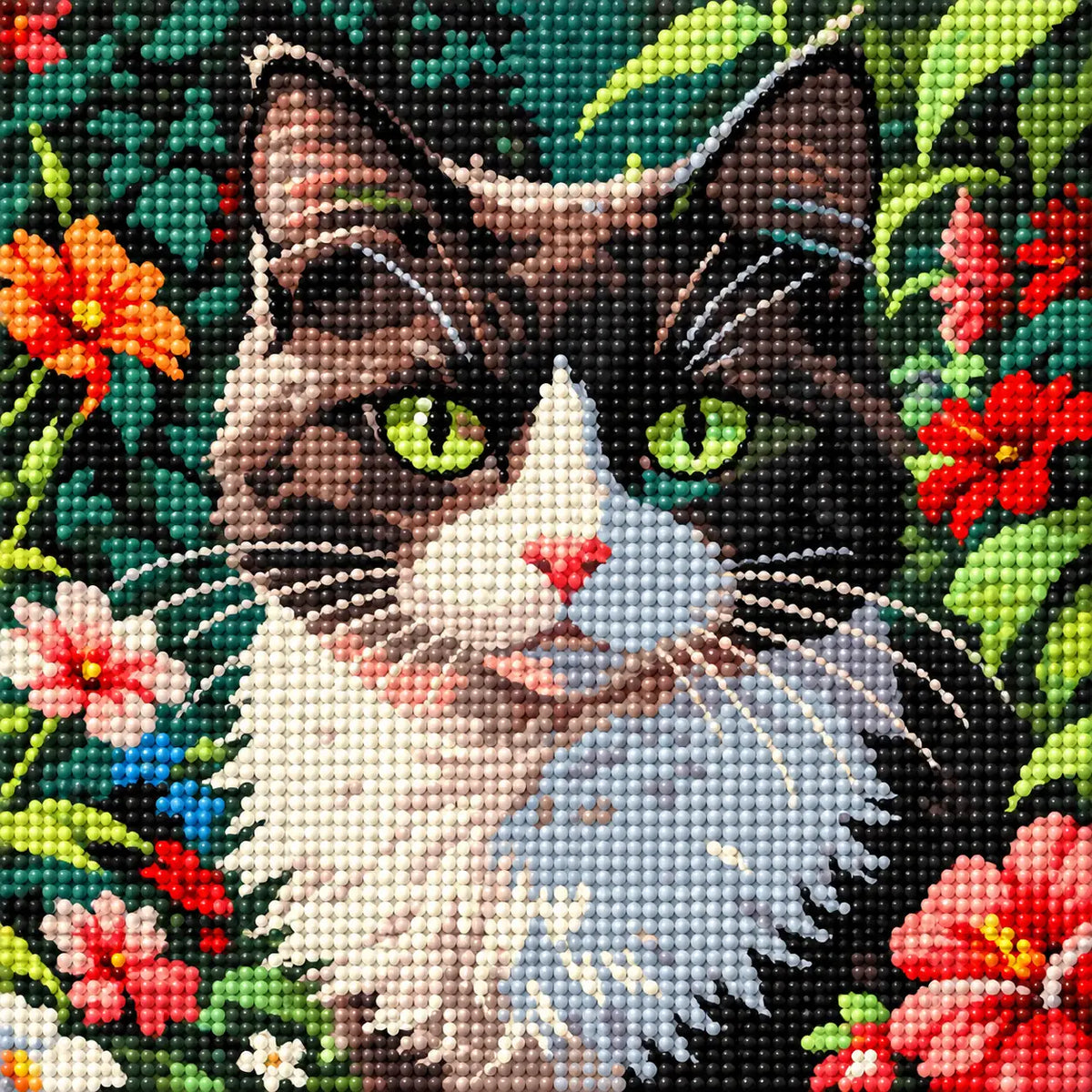 Diamond detail for Garden Watcher Diamond Painting Kit