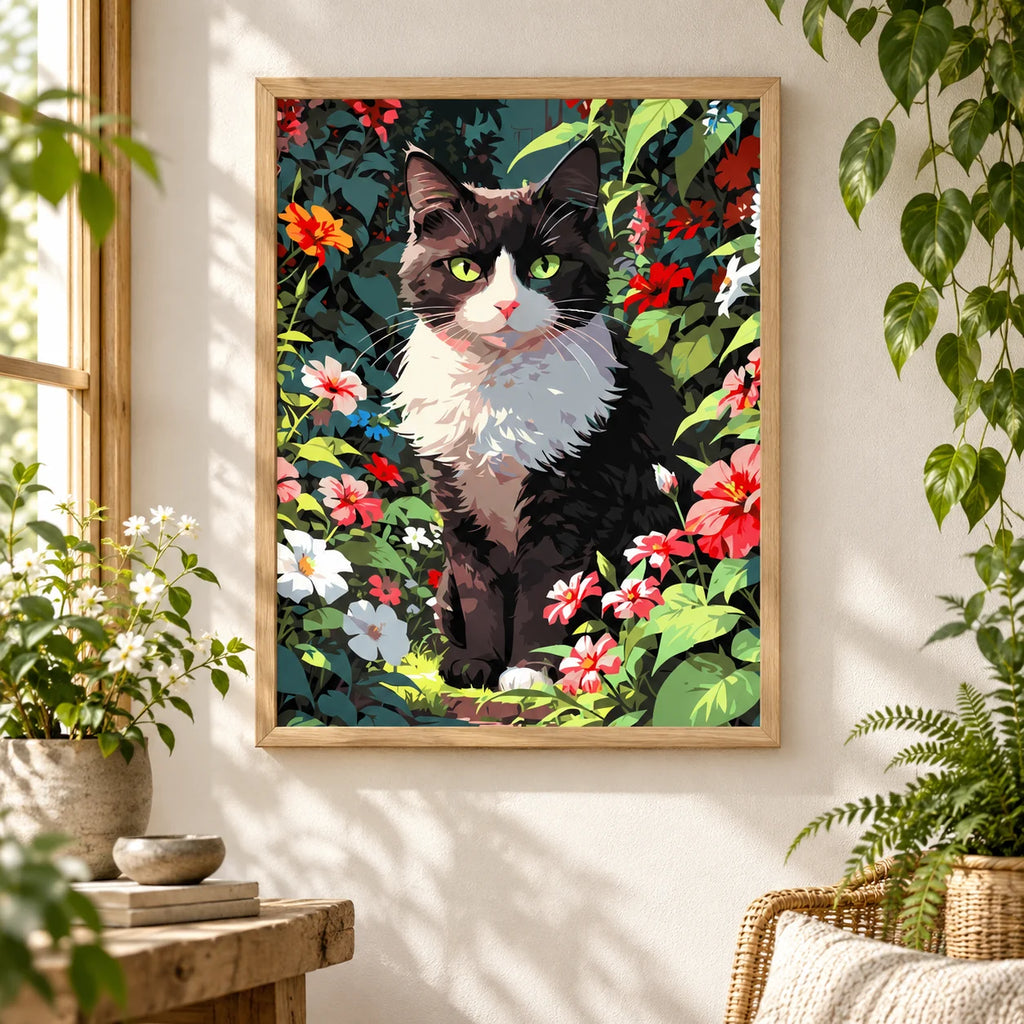 Home decor scene for Garden Watcher Diamond Painting Kit