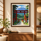 Home decor scene for Gateways To The Sacred Peak Diamond Painting Kit