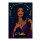 Original white-background artwork of Gemini Mirrored Moon Sage