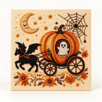 Ghost Pumpkin Carriage Pearl Diamond Painting Kit hero image