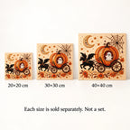 Ghost Pumpkin Carriage Pearl Diamond Painting Kit size image