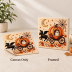 Ghost Pumpkin Carriage Pearl Diamond Painting Kit style image