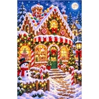 Gingerbread Bakery Christmas Night — original artwork on a clean white background