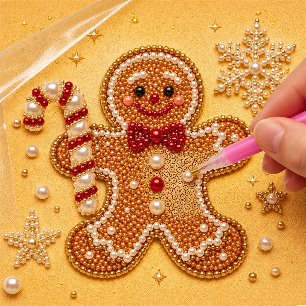 Gingerbread Candy Cane — process image