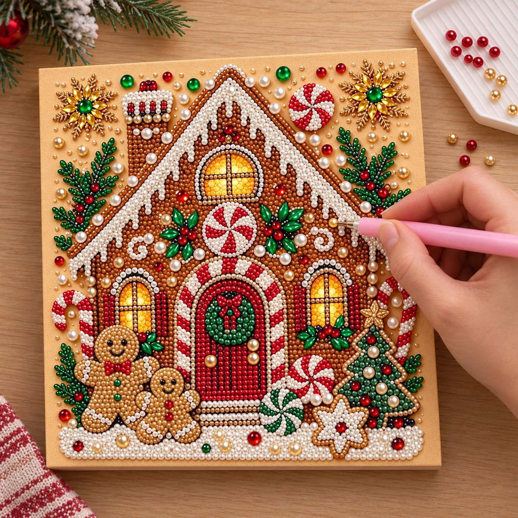 Gingerbread House Christmas — process image