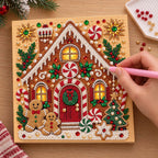 Gingerbread House Christmas — process image