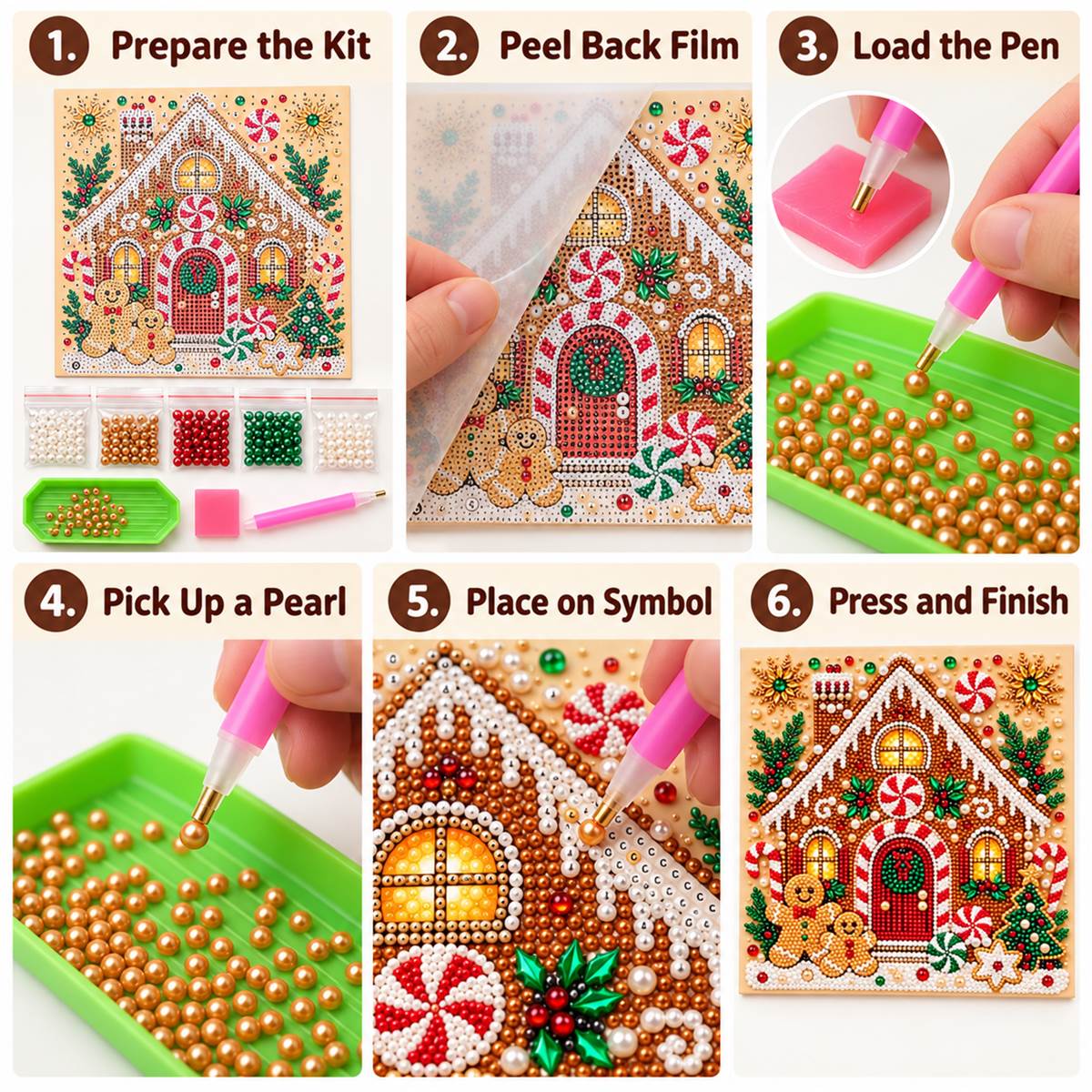 Gingerbread House Christmas — tutorial image