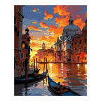 Original artwork for Golden Canal Evening