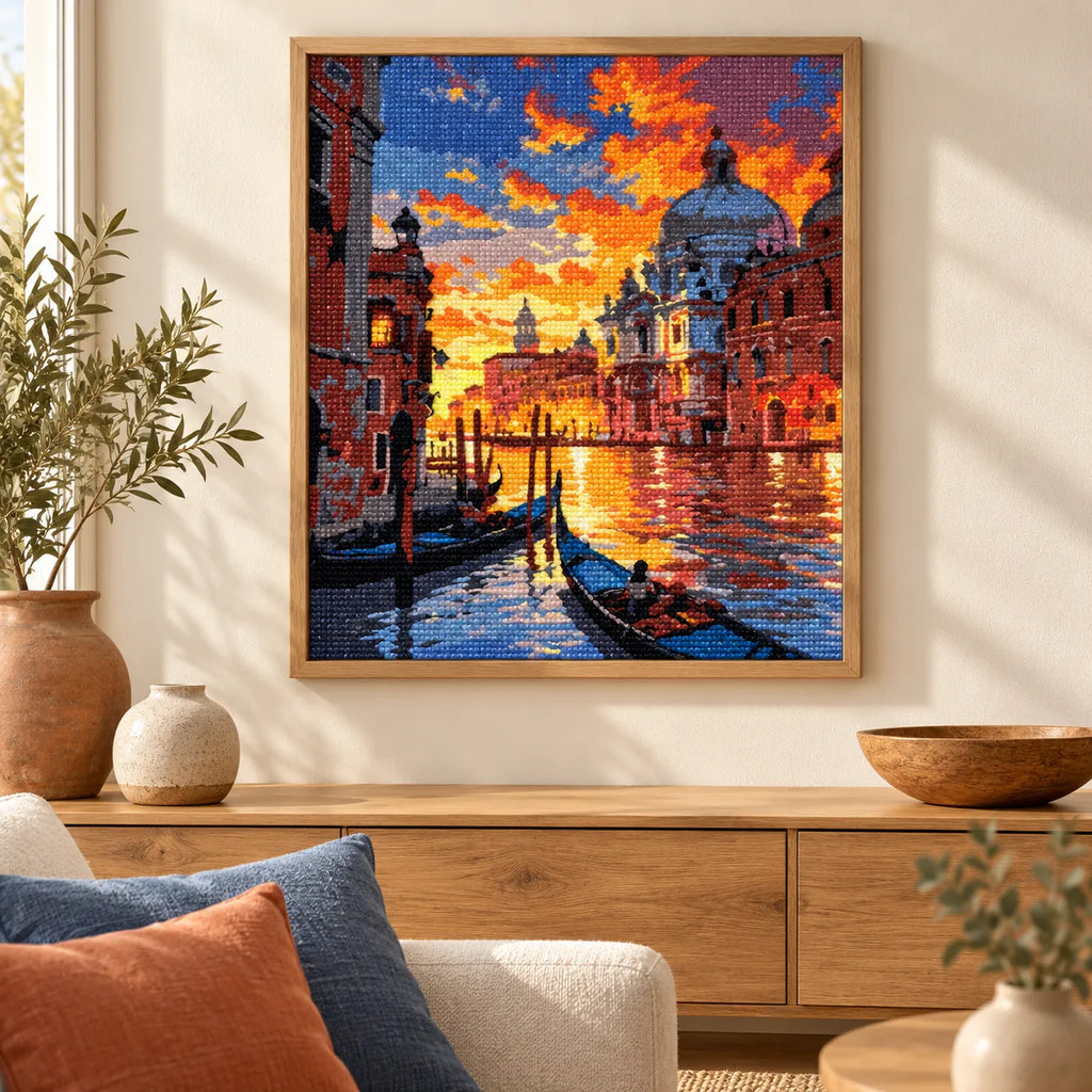 Home decor scene featuring Golden Canal Evening