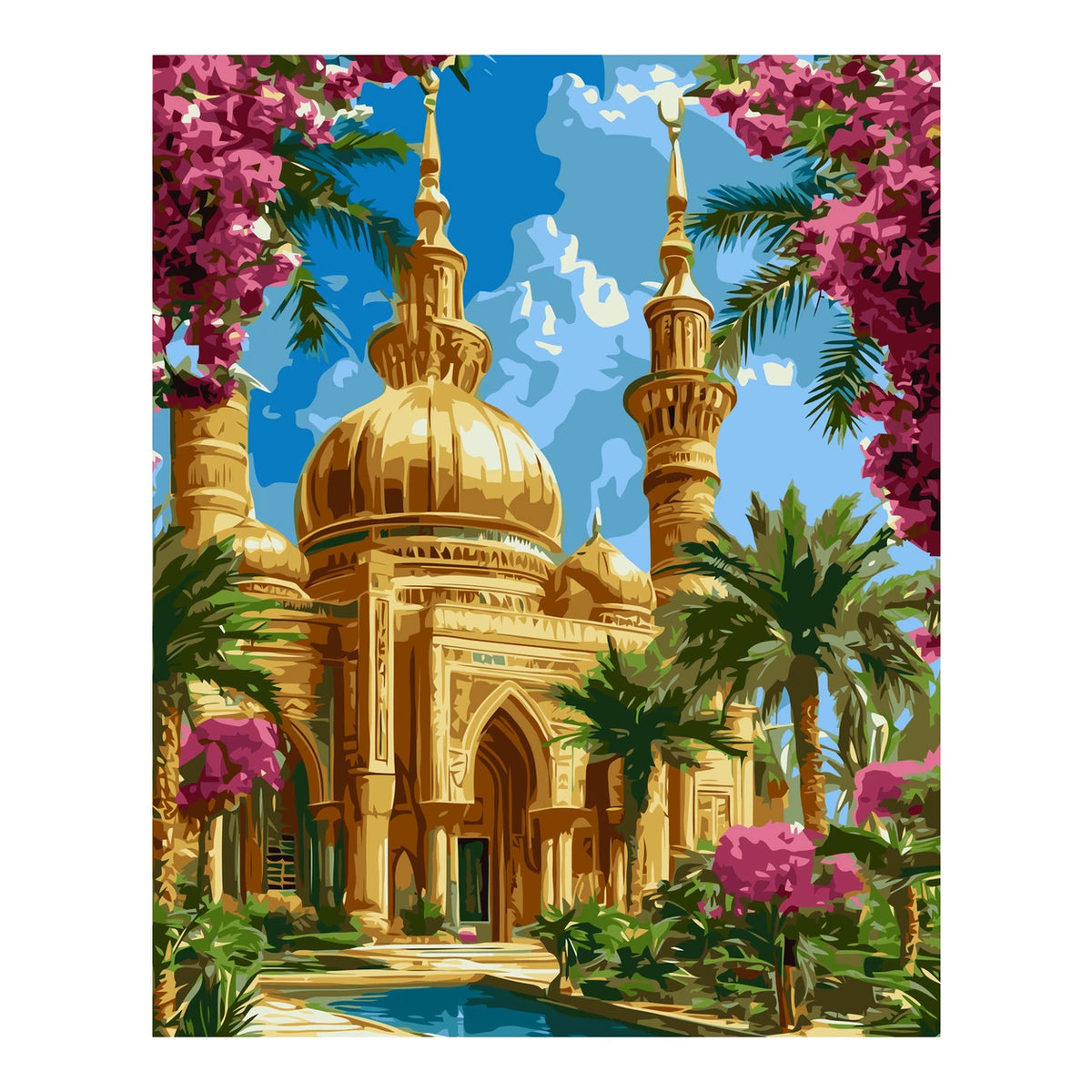 Original artwork for Golden Dome Oasis