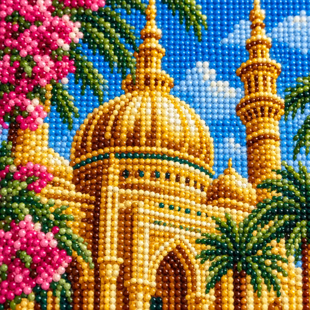 Close-up diamond drill detail of Golden Dome Oasis