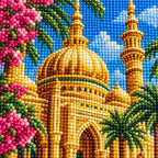 Close-up diamond drill detail of Golden Dome Oasis