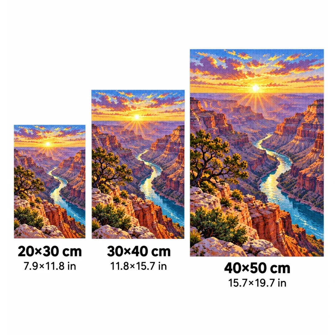 Grand Canyon Sunrise River size guide