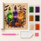 Halloween Potion Bottles Pearl Diamond Painting Kit kit image