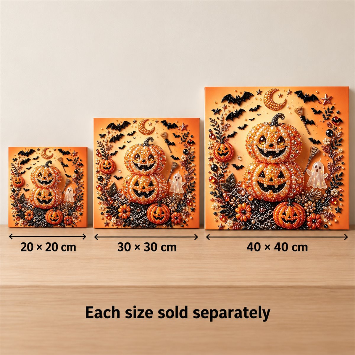 Halloween Pumpkin Stack — size image